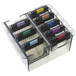 Wahl/Moser afstandskamst i rustfri stl, 8 stk.