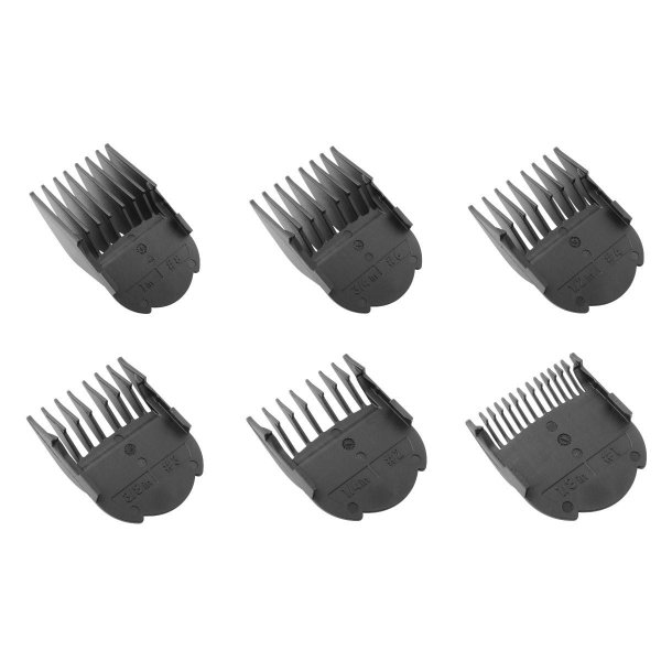 Wahl/Moser slide-on afstandskamst i plastik, 6 stk.