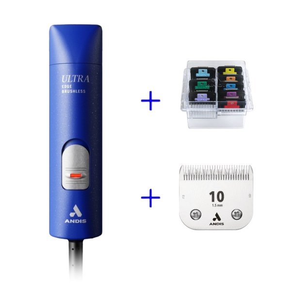 Andis AGC Super 2 speed Brushless bl m/skr 10 og afstandskamst