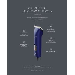 Andis AGC Super 2 speed Brushless m/skr 10 sort