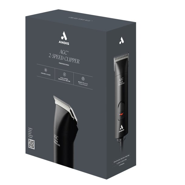 Andis AGC Super 2 speed Brushless m/skr 10 sort