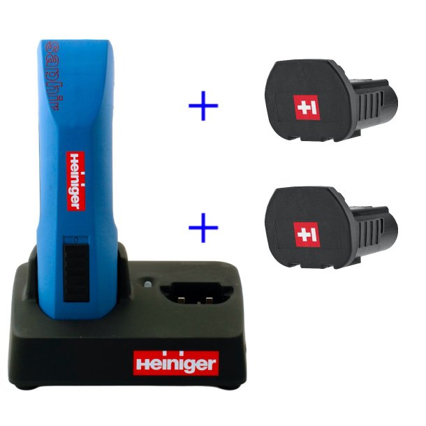 Heiniger Saphir cordless m/2 batterier, uden skr