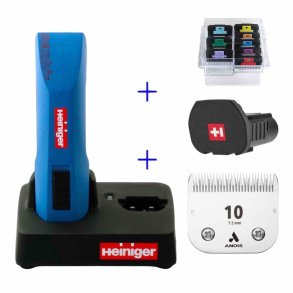 Heiniger Saphir cordless m/1 batteri, skr 10 og afstandskamst