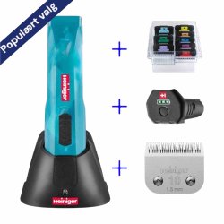 Heiniger Opal cordless 2 speed m/1 batteri, skr 10 og afstandskamst