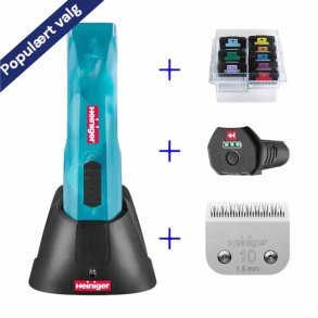 Heiniger Opal cordless 2 speed m/1 batteri, skr 10 og afstandskamst