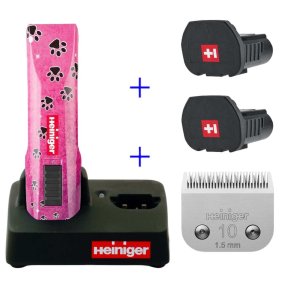 Heiniger Saphir pink cordless med 2 batteri og skr 10