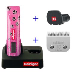 Heiniger Saphir pink cordless med 1 batteri og skr 10