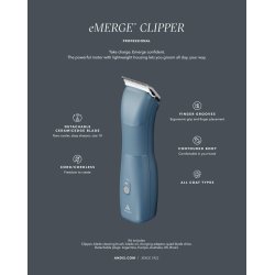 Andis eMERGE bl m/skr 10 og afstandskamst