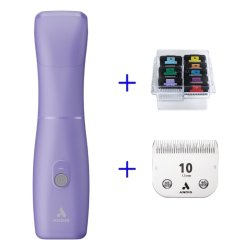 Andis eMERGE lilla m/skr 10 og afstandskamst