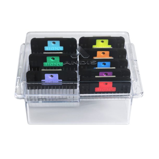 Andis Wide afstandskamst rustfri stl, 8 stk.