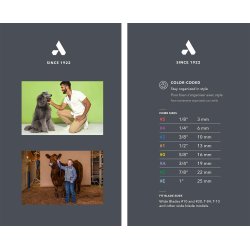 Andis Wide afstandskamst rustfri stl, 8 stk.