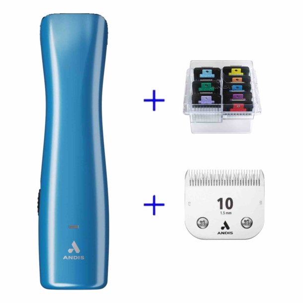 Andis eMERGE lite m/skr 10 og afstandskamst