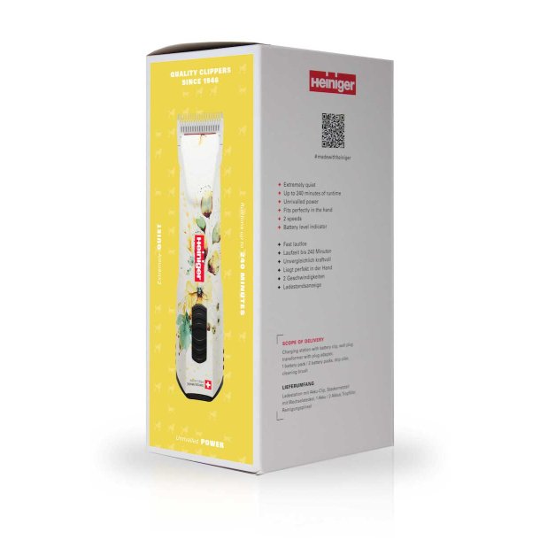 Heiniger OpalFloral cordless 2 speed m/2 batterier og sk�r 10