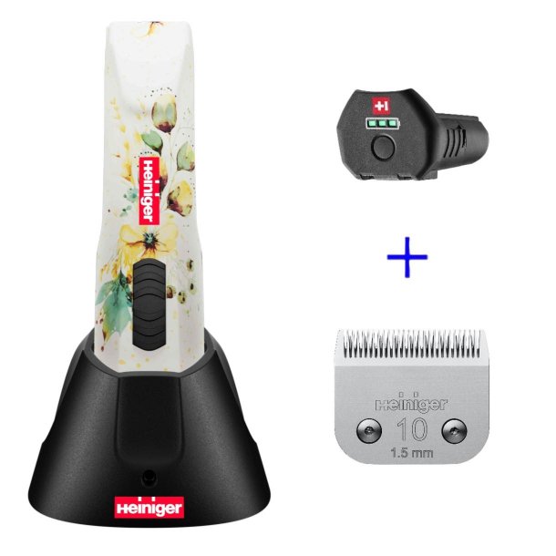 Heiniger OpalFloral cordless 2 speed m/1 batteri og sk�r 10