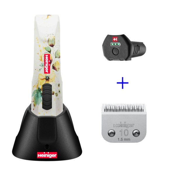 Heiniger OpalFloral cordless 2 speed m/1 batteri og sk�r 10