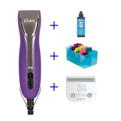 Oster A6 slim purple - 3 speed med afstandskam s�t