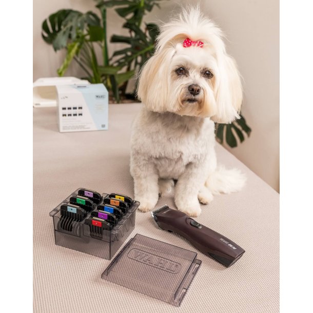 Wahl/Moser afstandskams�t i rustfri st�l, 8 stk.