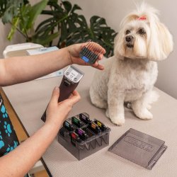 Wahl/Moser afstandskams�t i rustfri st�l, 8 stk.