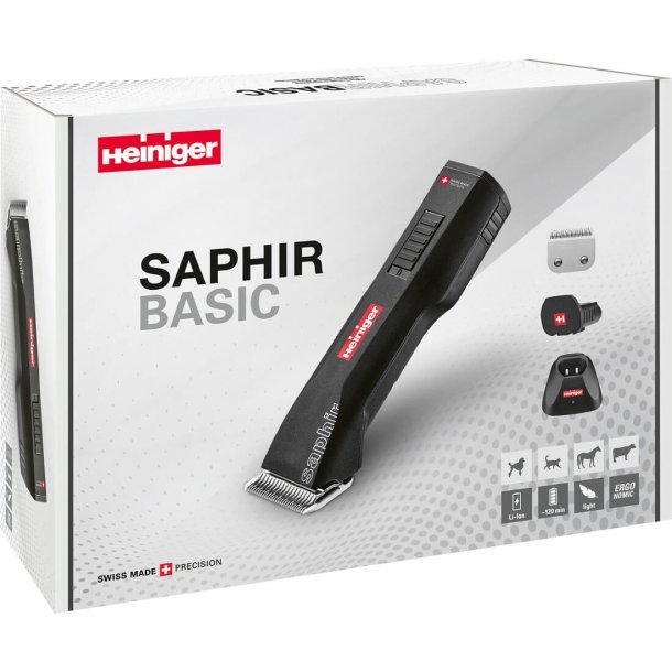 Heiniger SaphirBasic cordless m/1 batteri og skr 10