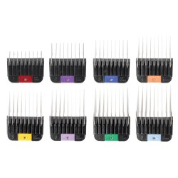 Wahl/Moser afstandskams�t i rustfri st�l, 8 stk.